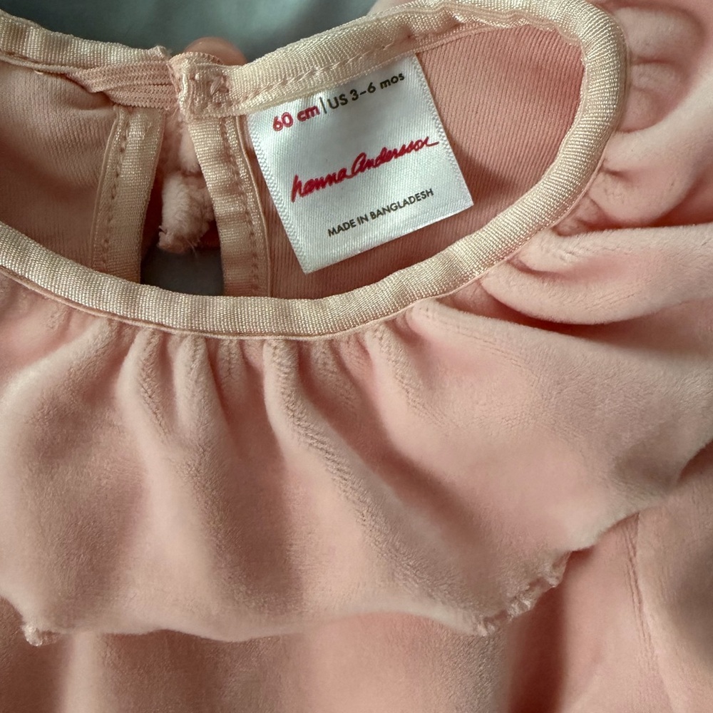 Pink Ruffled Kids One Piece - Picture 3 of 3